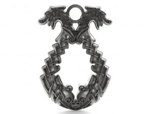 viking dragons pendant 3D Print Model