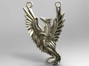 dragon pendant 2 3D Print Model