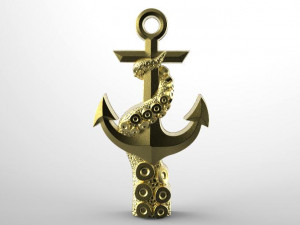 tentacle anchor pendant 3D Print Model