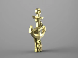 tentacle anchor pendant 3D Print Model