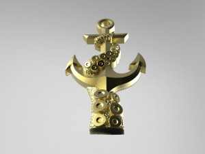 tentacle anchor pendant Model Cetak 3D
