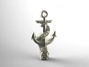 tentacle anchor pendant 3D Print Model