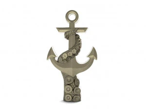 tentacle anchor pendant 3D Print Model
