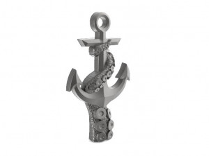 tentacle anchor pendant Model Cetak 3D