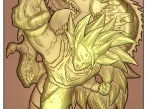 goku cnc 3 3D Принт Модель