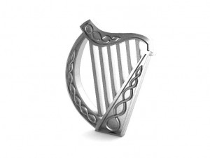 celtic harp pendant 3D प्रिंट मॉडल