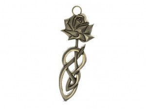 celtic rose pendant Modello di stampa 3D