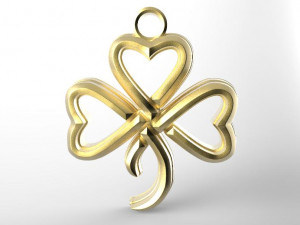 celtic clover pendant 3D Принт Модель