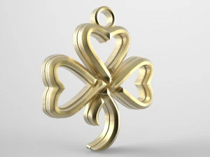 celtic clover pendant 3D Print Model