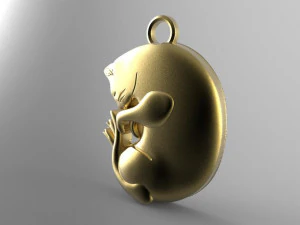 cat pendant 3D Print Model