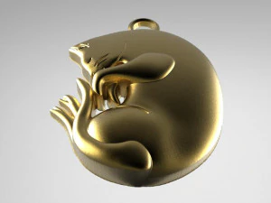 cat pendant 3D Print Model