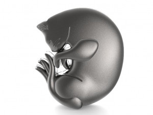cat pendant 3D-printmodel