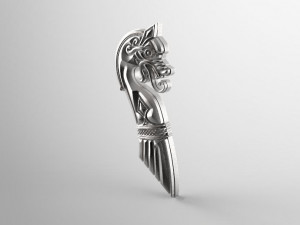 viking dragon pendant 3D Print Model