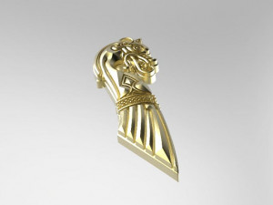 viking dragon pendant 3D Print Model