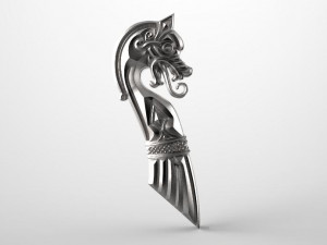 viking dragon pendant 3D Print Model