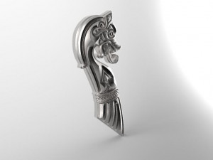 viking dragon pendant 3D Print Model