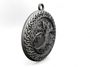 celtic tree of life pendant 3D Print Model