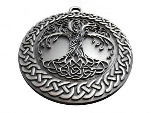 celtic tree of life pendant 3D Print Model