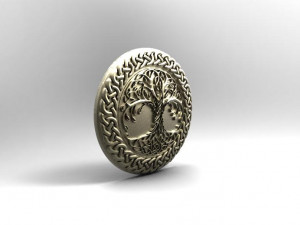celtic tree of life pendant 3D Print Model
