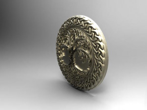 celtic tree of life pendant 3D Print Model