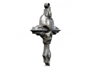 skull cross pendant Modello di stampa 3D