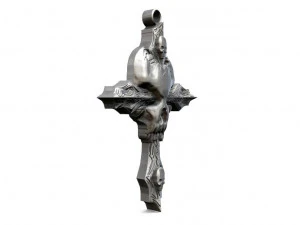 skull cross pendant 3D Print Model