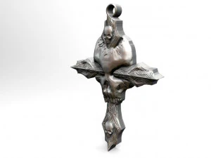 skull cross pendant 3D Print Model