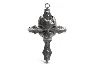 skull cross pendant Modello di stampa 3D