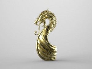 viking dragon pendant 3Dプリントモデル
