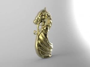 viking dragon pendant 3D Print Model