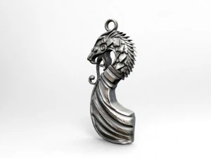 viking dragon pendant 3D Print Model