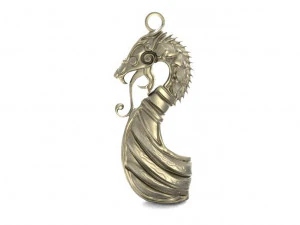 viking dragon pendant 3D Print Model