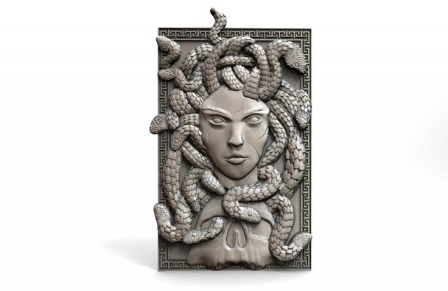 medusa cnc 2 3D Print Model .c4d .max .obj .3ds .fbx .stl .blend 