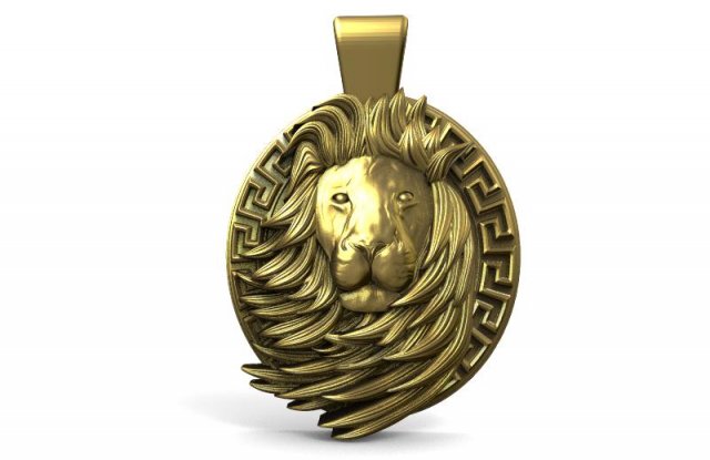 lion pendant 6 3D Принт Модель .c4d .max .obj .3ds .fbx .stl .blend 