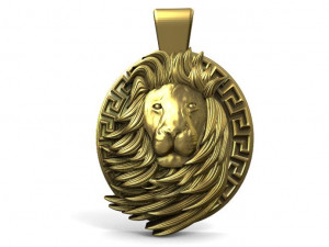 lion pendant 6 3D-Druckmodell