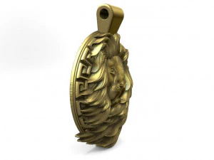 lion pendant 6 3D Print Model