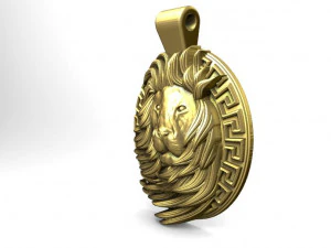lion pendant 6 3D Print Model
