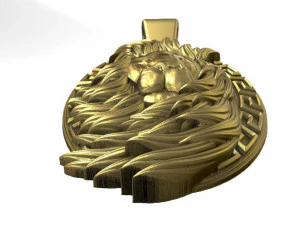 lion pendant 6 3D Print Model