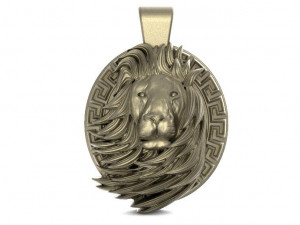 lion pendant 6 3D Принт Модель