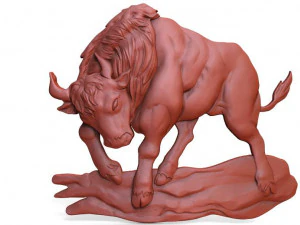 황소 CNC 3D 프린트 모델