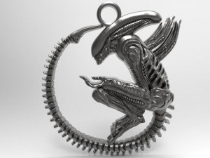 alien pendant 3D Print Model