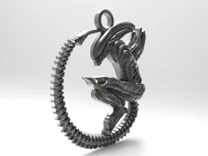 alien pendant 3D Print Model