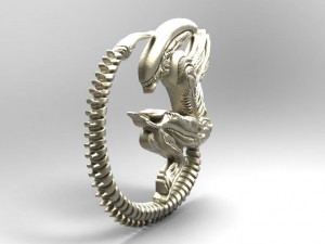 alien pendant 3Dプリントモデル