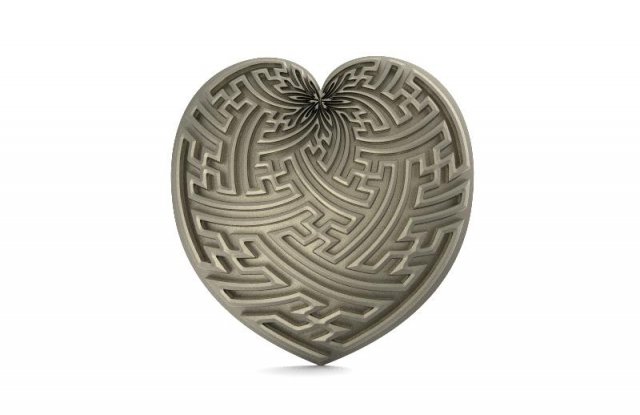 heart pendant 3D 打印模型 .c4d .max .obj .3ds .fbx .stl .blend 
