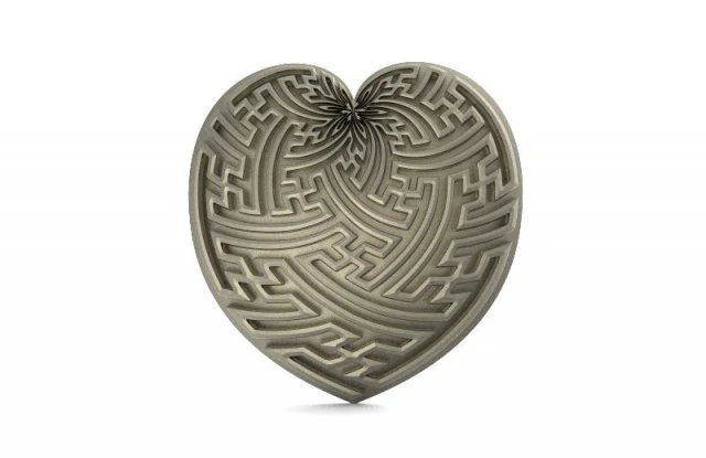 heart pendant 3D Print Model .c4d .max .obj .3ds .fbx .stl .blend 