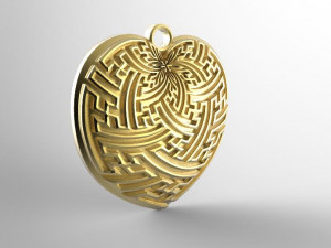 heart pendant 3D 打印模型