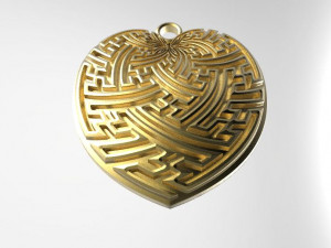 heart pendant 3D 打印模型