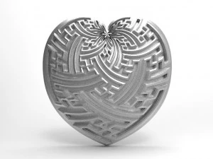 heart pendant 3D Print Model