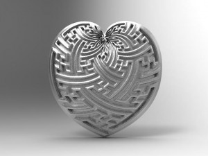 heart pendant 3D 打印模型
