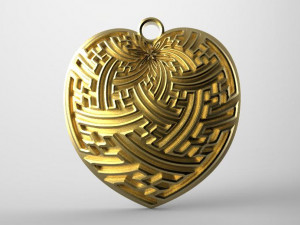 heart pendant 3D 打印模型